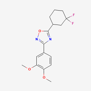 5-(3,3-Difluorocyclohexyl)-3-(3,4-dimethoxyphenyl)-1,2,4-oxadiazole