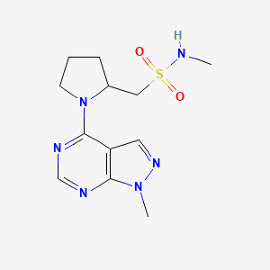 N-methyl-1-[1-(1-methylpyrazolo[3,4-d]pyrimidin-4-yl)pyrrolidin-2-yl]methanesulfonamide