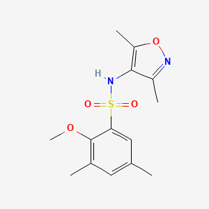 N-(3,5-dimethyl-1,2-oxazol-4-yl)-2-methoxy-3,5-dimethylbenzenesulfonamide