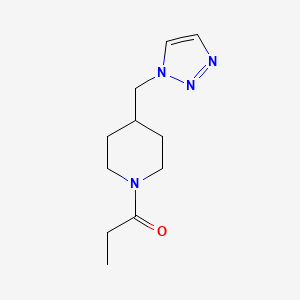 1-[4-(Triazol-1-ylmethyl)piperidin-1-yl]propan-1-one