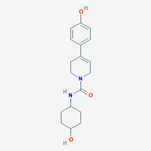 N-(4-hydroxycyclohexyl)-4-(4-hydroxyphenyl)-3,6-dihydro-2H-pyridine-1-carboxamide