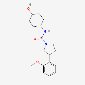 N-(4-hydroxycyclohexyl)-3-(2-methoxyphenyl)pyrrolidine-1-carboxamide