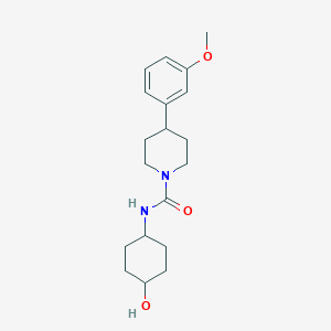 N-(4-hydroxycyclohexyl)-4-(3-methoxyphenyl)piperidine-1-carboxamide