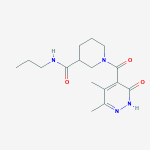 1-(3,4-dimethyl-6-oxo-1H-pyridazine-5-carbonyl)-N-propylpiperidine-3-carboxamide