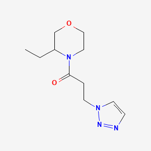 1-(3-Ethylmorpholin-4-yl)-3-(triazol-1-yl)propan-1-one