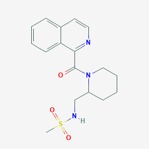 N-[[1-(isoquinoline-1-carbonyl)piperidin-2-yl]methyl]methanesulfonamide