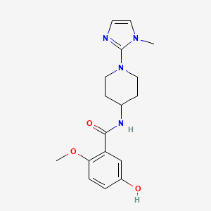 5-hydroxy-2-methoxy-N-[1-(1-methylimidazol-2-yl)piperidin-4-yl]benzamide