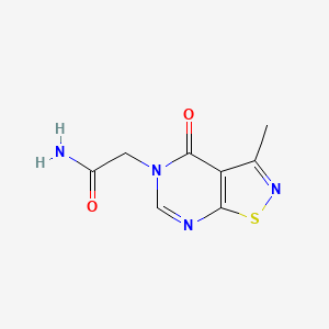 2-(3-Methyl-4-oxo-[1,2]thiazolo[5,4-d]pyrimidin-5-yl)acetamide