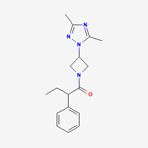 1-[3-(3,5-Dimethyl-1,2,4-triazol-1-yl)azetidin-1-yl]-2-phenylbutan-1-one