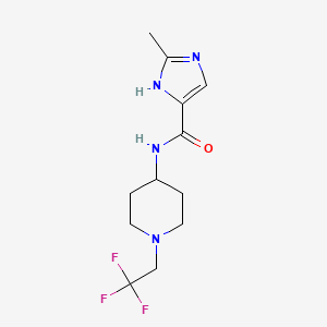 2-methyl-N-[1-(2,2,2-trifluoroethyl)piperidin-4-yl]-1H-imidazole-5-carboxamide