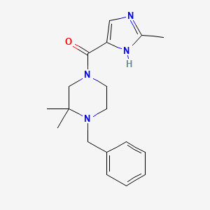 (4-benzyl-3,3-dimethylpiperazin-1-yl)-(2-methyl-1H-imidazol-5-yl)methanone