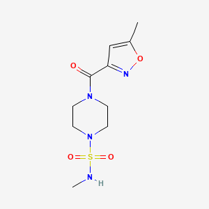 N-methyl-4-(5-methyl-1,2-oxazole-3-carbonyl)piperazine-1-sulfonamide