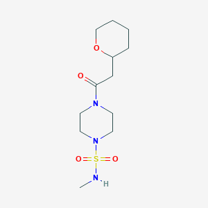 N-methyl-4-[2-(oxan-2-yl)acetyl]piperazine-1-sulfonamide