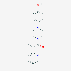 1-[4-(4-Hydroxyphenyl)piperazin-1-yl]-2-pyridin-2-ylpropan-1-one