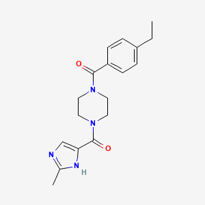 (4-ethylphenyl)-[4-(2-methyl-1H-imidazole-5-carbonyl)piperazin-1-yl]methanone