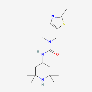 1-Methyl-1-[(2-methyl-1,3-thiazol-5-yl)methyl]-3-(2,2,6,6-tetramethylpiperidin-4-yl)urea