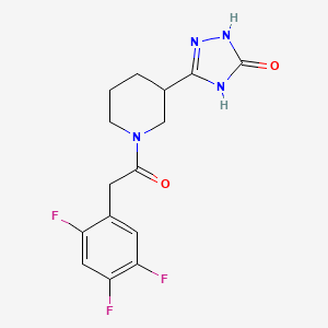 3-[1-[2-(2,4,5-Trifluorophenyl)acetyl]piperidin-3-yl]-1,4-dihydro-1,2,4-triazol-5-one