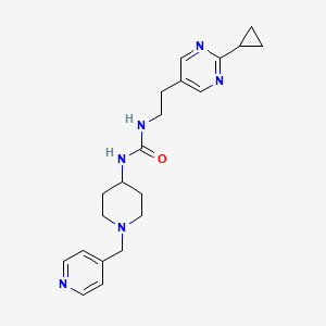 1-[2-(2-Cyclopropylpyrimidin-5-yl)ethyl]-3-[1-(pyridin-4-ylmethyl)piperidin-4-yl]urea