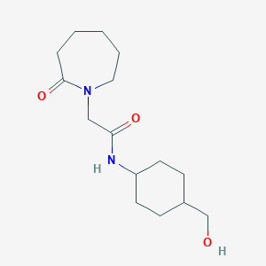 N-[4-(hydroxymethyl)cyclohexyl]-2-(2-oxoazepan-1-yl)acetamide