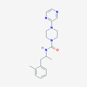 N-[1-(2-methylphenyl)propan-2-yl]-4-pyrazin-2-ylpiperazine-1-carboxamide