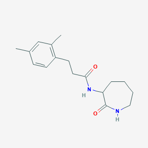 molecular formula C17H24N2O2 B7411478 3-(2,4-dimethylphenyl)-N-(2-oxoazepan-3-yl)propanamide 