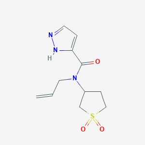 N-(1,1-dioxothiolan-3-yl)-N-prop-2-enyl-1H-pyrazole-5-carboxamide