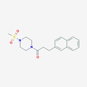 1-(4-Methylsulfonylpiperazin-1-yl)-3-naphthalen-2-ylpropan-1-one