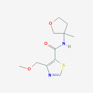 4-(methoxymethyl)-N-(3-methyloxolan-3-yl)-1,3-thiazole-5-carboxamide