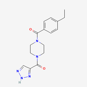 (4-ethylphenyl)-[4-(2H-triazole-4-carbonyl)piperazin-1-yl]methanone