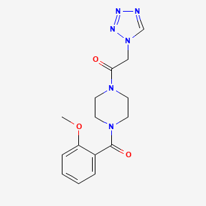 1-[4-(2-Methoxybenzoyl)piperazin-1-yl]-2-(tetrazol-1-yl)ethanone