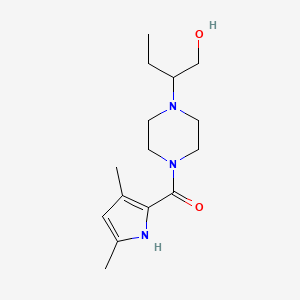 (3,5-dimethyl-1H-pyrrol-2-yl)-[4-(1-hydroxybutan-2-yl)piperazin-1-yl]methanone