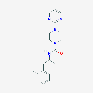 N-[1-(2-methylphenyl)propan-2-yl]-4-pyrimidin-2-ylpiperazine-1-carboxamide