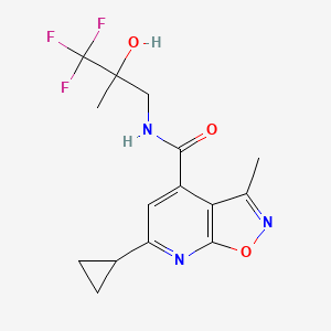 6-cyclopropyl-3-methyl-N-(3,3,3-trifluoro-2-hydroxy-2-methylpropyl)-[1,2]oxazolo[5,4-b]pyridine-4-carboxamide