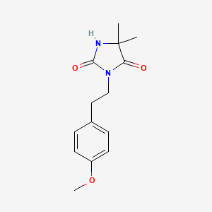 3-[2-(4-Methoxyphenyl)ethyl]-5,5-dimethylimidazolidine-2,4-dione