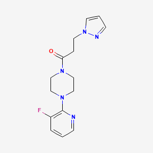 1-[4-(3-Fluoropyridin-2-yl)piperazin-1-yl]-3-pyrazol-1-ylpropan-1-one