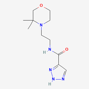 N-[2-(3,3-dimethylmorpholin-4-yl)ethyl]-2H-triazole-4-carboxamide