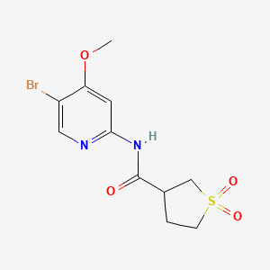 N-(5-bromo-4-methoxypyridin-2-yl)-1,1-dioxothiolane-3-carboxamide