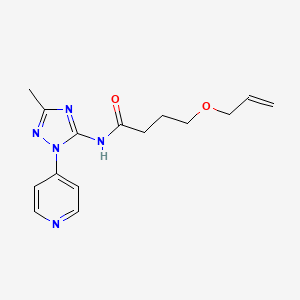 N-(5-methyl-2-pyridin-4-yl-1,2,4-triazol-3-yl)-4-prop-2-enoxybutanamide