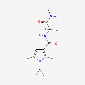 1-cyclopropyl-N-[1-(dimethylamino)-1-oxopropan-2-yl]-2,5-dimethylpyrrole-3-carboxamide