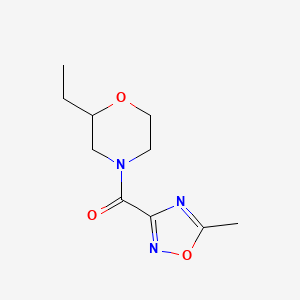 (2-Ethylmorpholin-4-yl)-(5-methyl-1,2,4-oxadiazol-3-yl)methanone