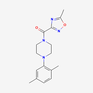 [4-(2,5-Dimethylphenyl)piperazin-1-yl]-(5-methyl-1,2,4-oxadiazol-3-yl)methanone