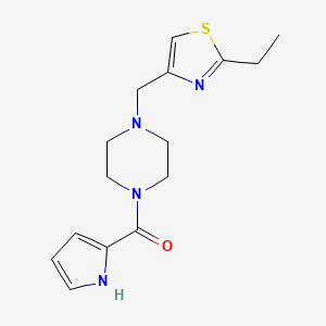 [4-[(2-ethyl-1,3-thiazol-4-yl)methyl]piperazin-1-yl]-(1H-pyrrol-2-yl)methanone