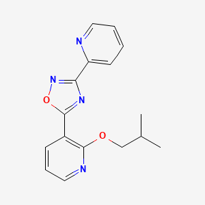 5-[2-(2-Methylpropoxy)pyridin-3-yl]-3-pyridin-2-yl-1,2,4-oxadiazole