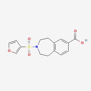 3-(Furan-3-ylsulfonyl)-1,2,4,5-tetrahydro-3-benzazepine-7-carboxylic acid