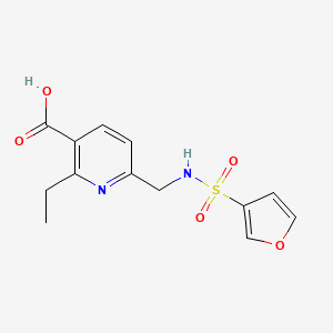 2-Ethyl-6-[(furan-3-ylsulfonylamino)methyl]pyridine-3-carboxylic acid