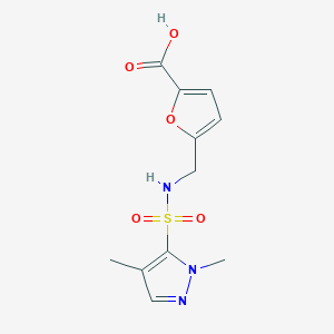 5-[[(2,4-Dimethylpyrazol-3-yl)sulfonylamino]methyl]furan-2-carboxylic acid