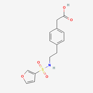 2-[4-[2-(Furan-3-ylsulfonylamino)ethyl]phenyl]acetic acid