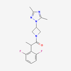 2-(2,6-Difluorophenyl)-1-[3-(3,5-dimethyl-1,2,4-triazol-1-yl)azetidin-1-yl]propan-1-one