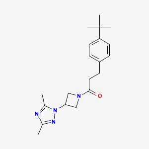 3-(4-Tert-butylphenyl)-1-[3-(3,5-dimethyl-1,2,4-triazol-1-yl)azetidin-1-yl]propan-1-one