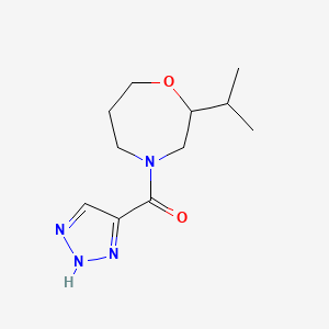 (2-propan-2-yl-1,4-oxazepan-4-yl)-(2H-triazol-4-yl)methanone